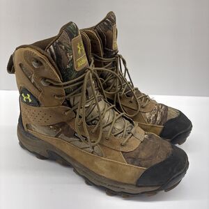 Under Armour Boots Mens 11 Bozeman Brown Camouflage Hiking Outdoor Waterproof